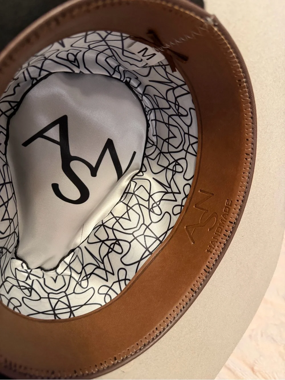 Stunning Wool gray, and black ASN hat nwot